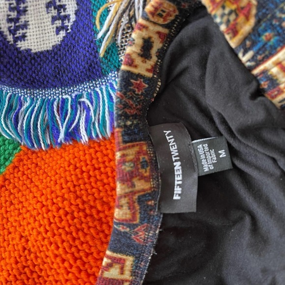 Fifteen Twenty Romper Womens Medium Black Aztec Boho Strapless Summer Western - Picture 9 of 9